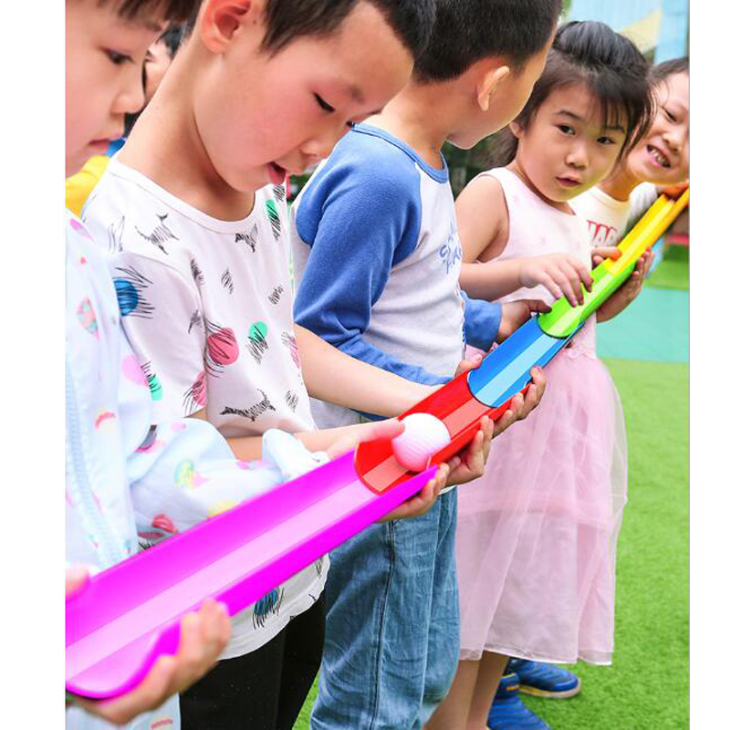 Sports Equipment For Kindergarten - เด็กสนุกกลางแจ้งเกม U-รูป Groove Ball Transmission ทีม