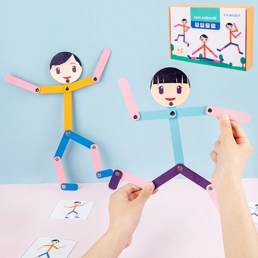 Sports Equipment For Kindergarten - กีฬาไม้วัสดุ DIY ของเล่นปริศนาบอร์ดเกมการศึกษาการเรียนรู้ของเล่นเด็กก่อนวัยเรียน Fine Motor Training
