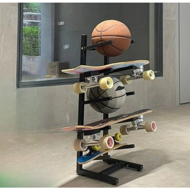 ชั้นวางอุปกรณ์สเก็ตบอร์ด ดีไซน - Sports Equipment Rack บทวิจารณ์และราคา