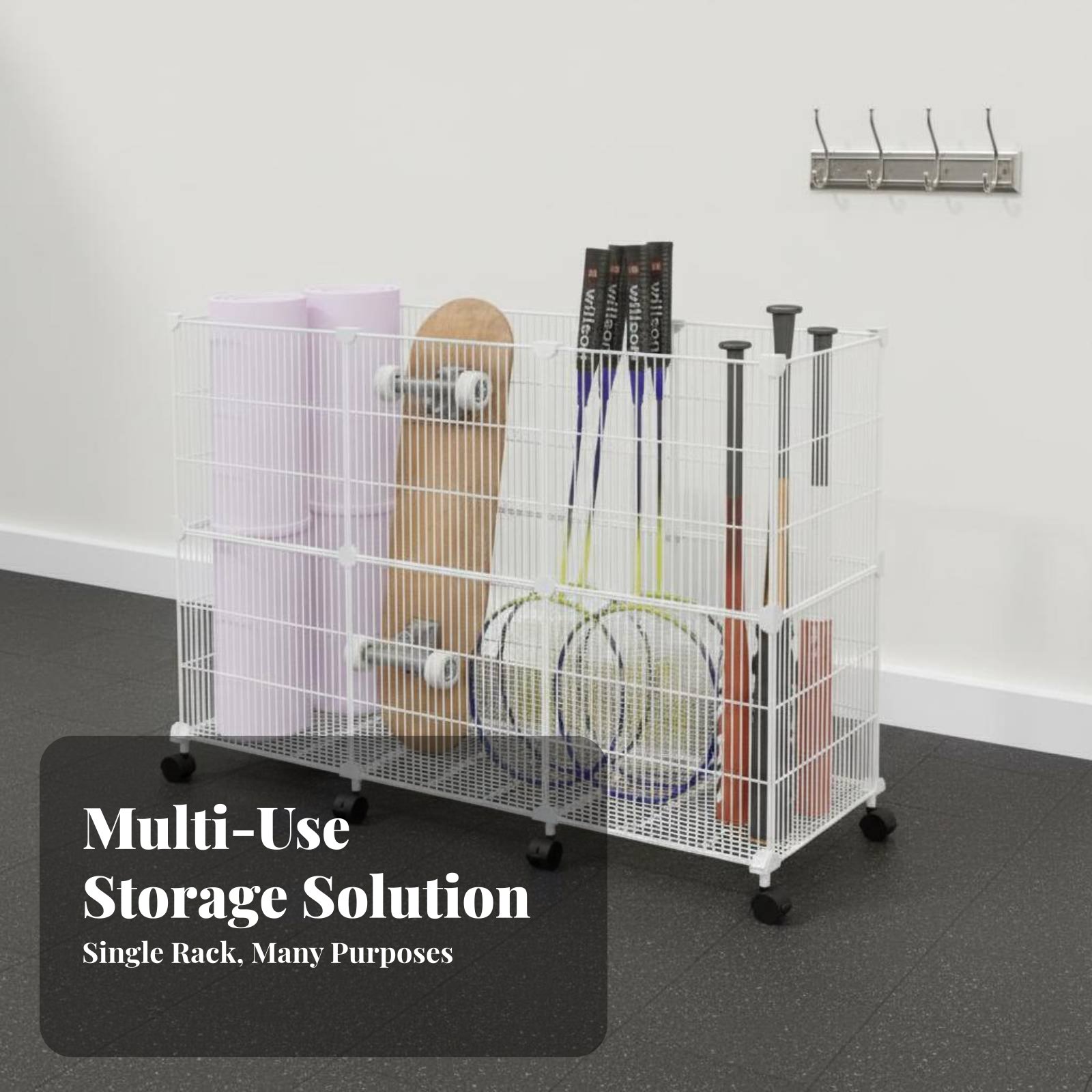 รถเข็นเก็บอุปกรณ์กีฬา แข็งแรงท - Sports Equipment Rack บทวิจารณ์และราคา